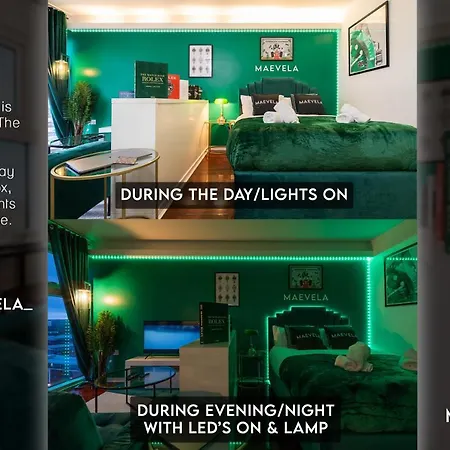 Maevela - Floor Rolex Themed Studio Apt Inside The Cube, Mailbox - Free Netflix & Wifi Apartment